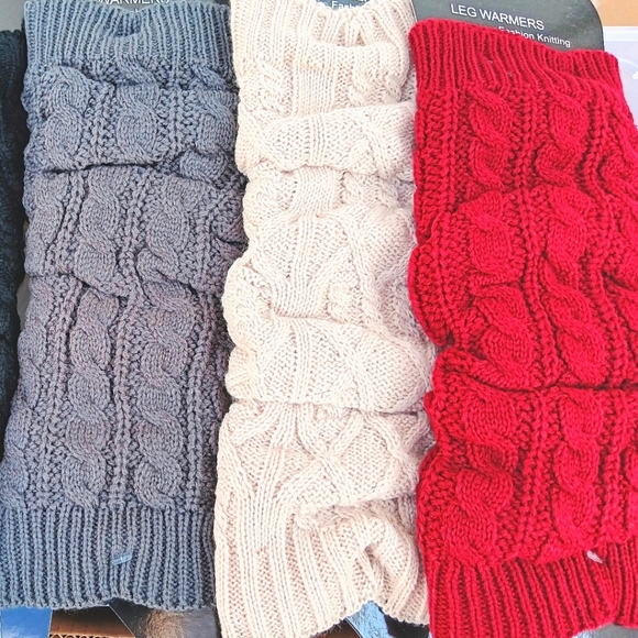 Fashion Knitted Crochet Winter Leg Warmers - Picture 5 of 16